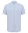 H517S Short Sleeve Slim Fit Oxford Shirt blue colour image